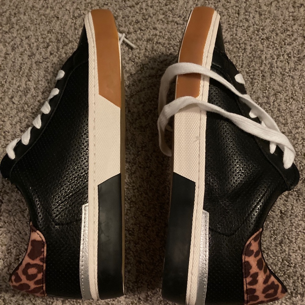 New Day Cheetah and Black Tennis Shoes